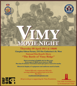 Vimy Movie Night