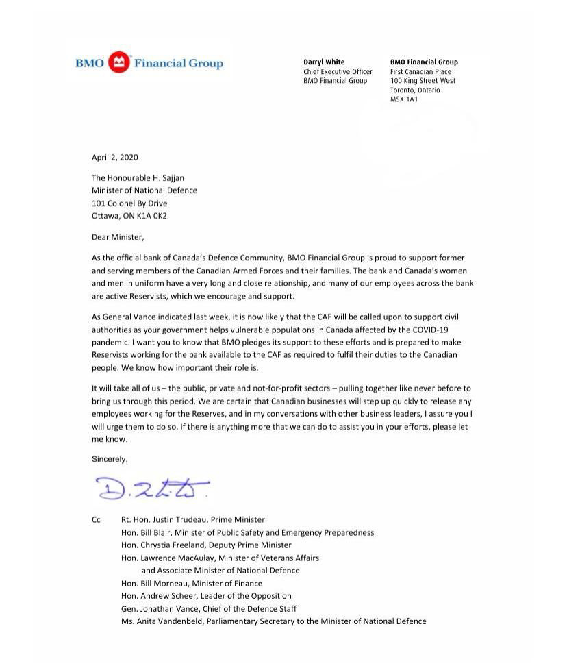 bmo bank letter